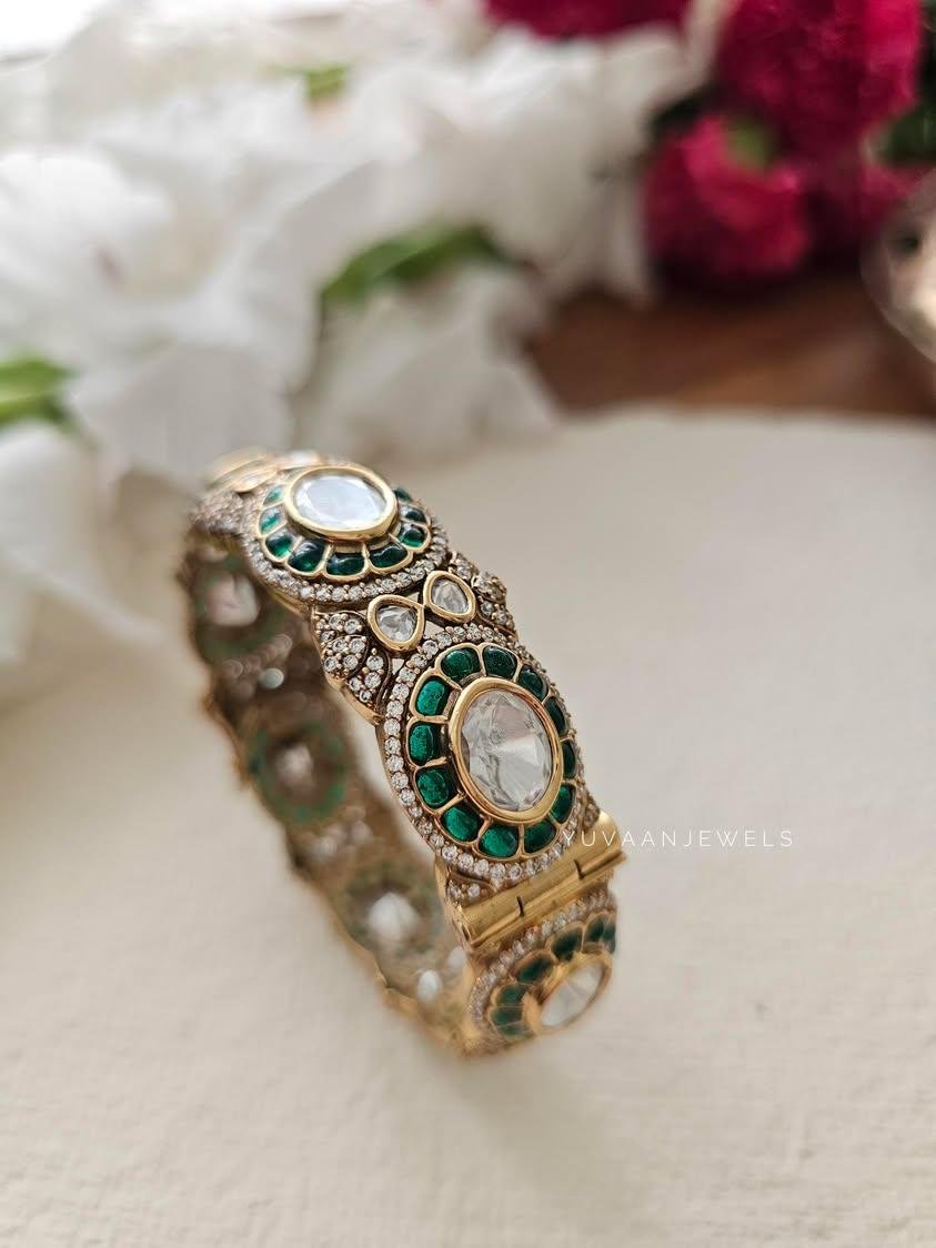 Ahvi Meenakari Openable Bangles