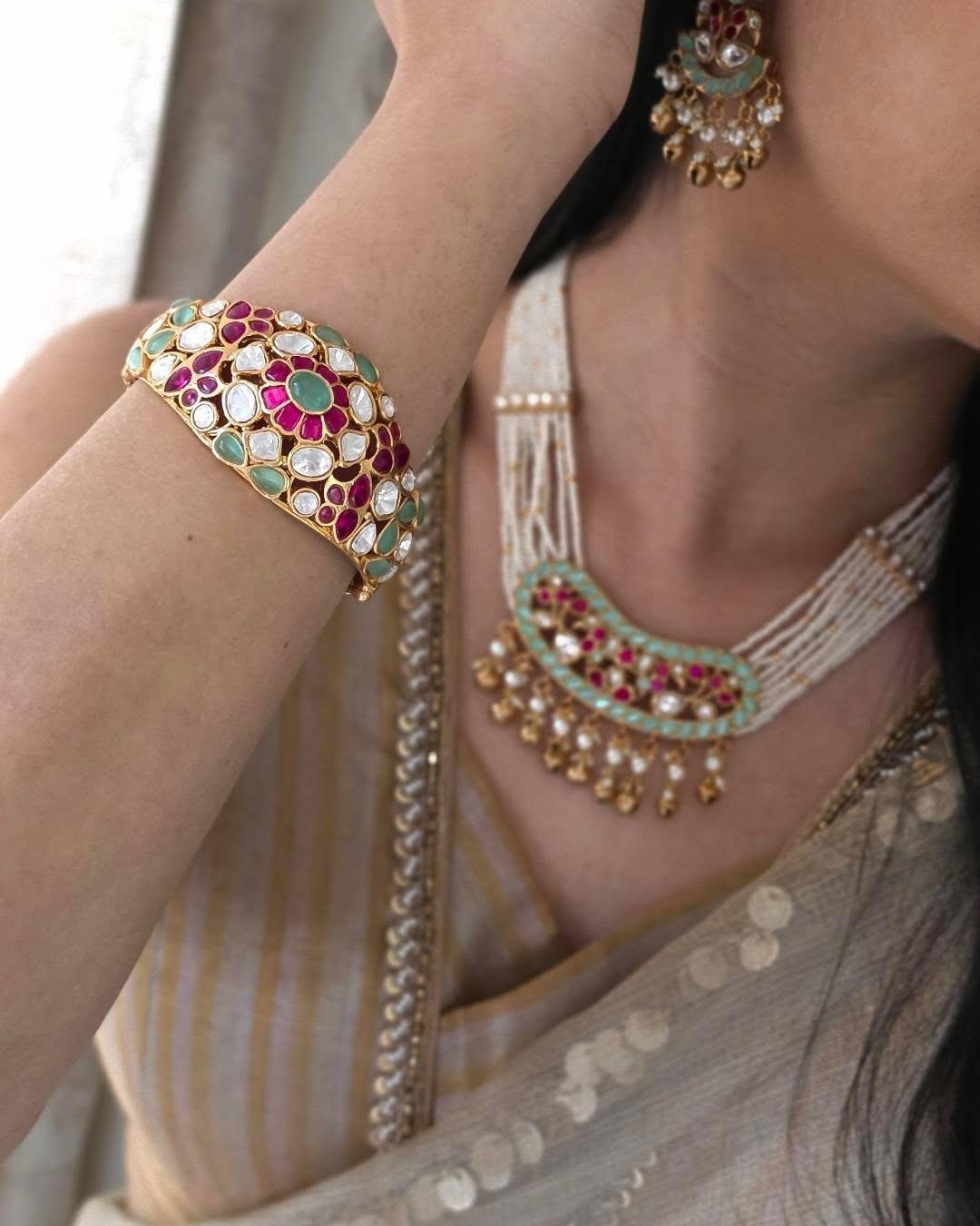 Kiera openable polki kada, worn