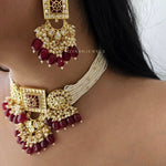 Shivina polki and Pearl choker