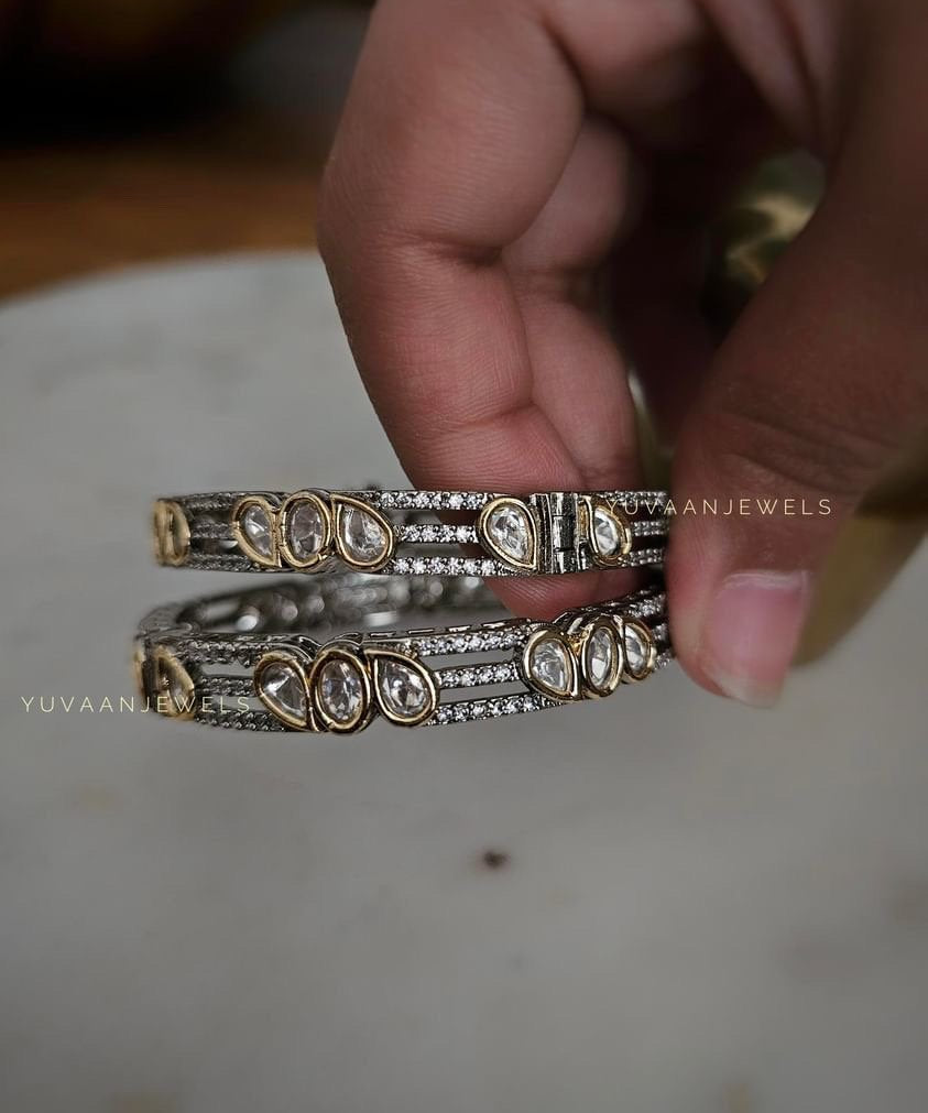 Mayur Polki Bangles