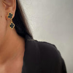 Orchid hanging earrings