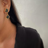 Orchid hanging earrings