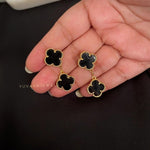 Orchid hanging earrings
