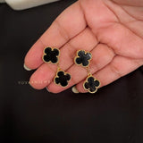 Orchid hanging earrings