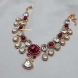 Arohi Quartz and polki  Necklace