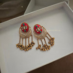 Swati raw stone chaandbali