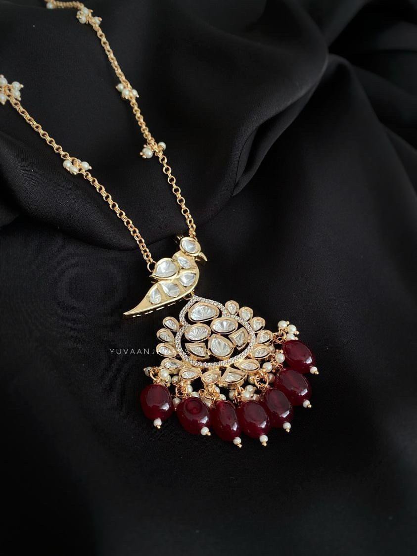 Shifra polki necklace