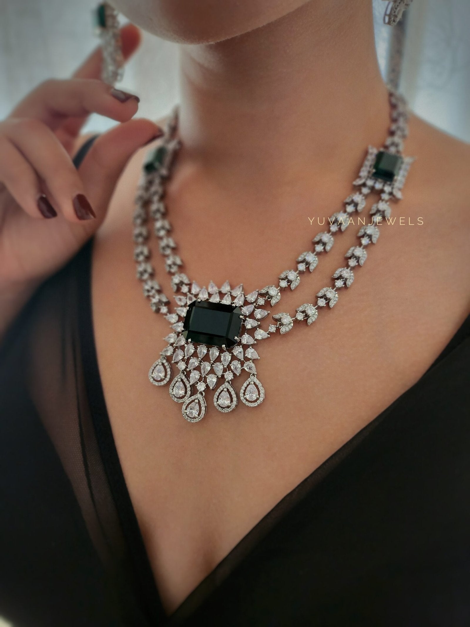 Iris quartz necklace
