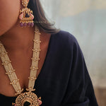 Clara peacock motif long haar