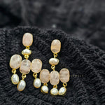 Madhu semi precious baroque earrings