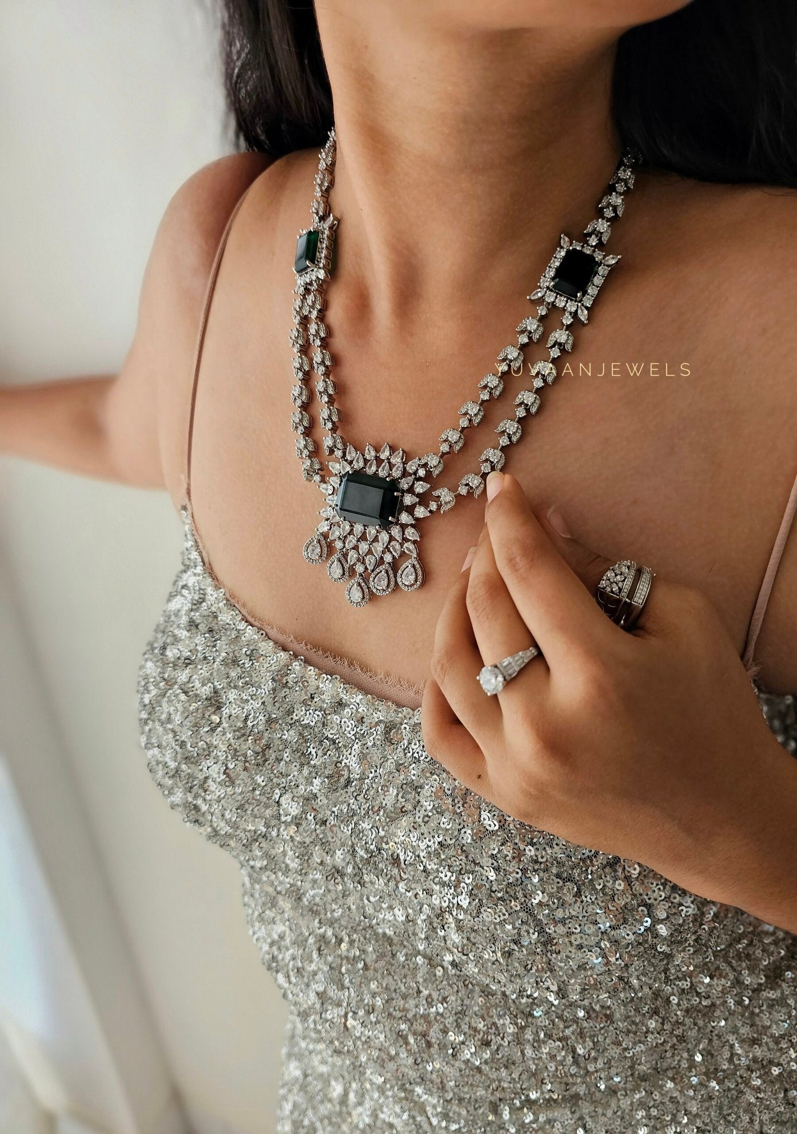 Iris quartz necklace
