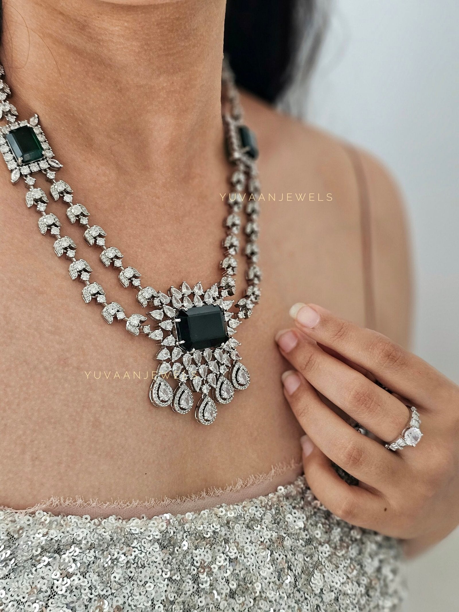 Iris quartz necklace