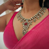 Gauhar Contemporary polki necklace