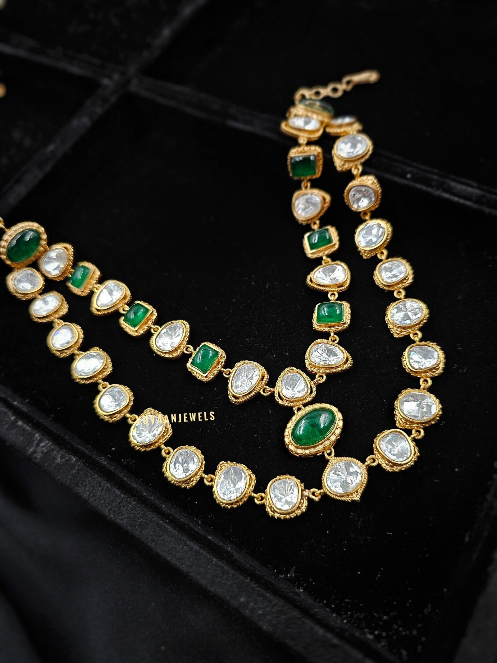 Jharna polki necklace