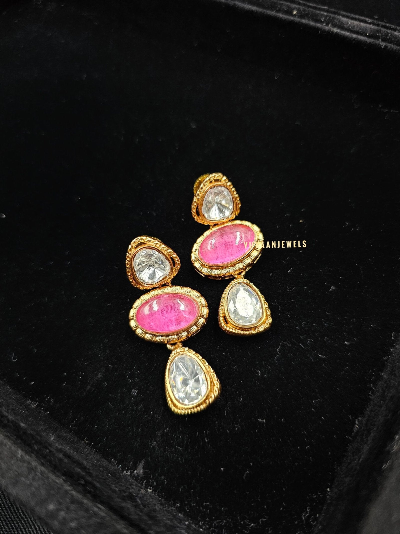 Jharna polki necklace