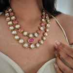Jharna polki necklace