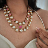 Jharna polki necklace