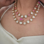 Jharna polki necklace