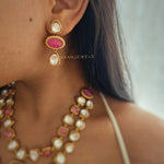 Jharna polki necklace