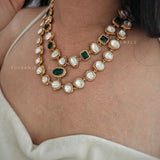 Jharna polki necklace