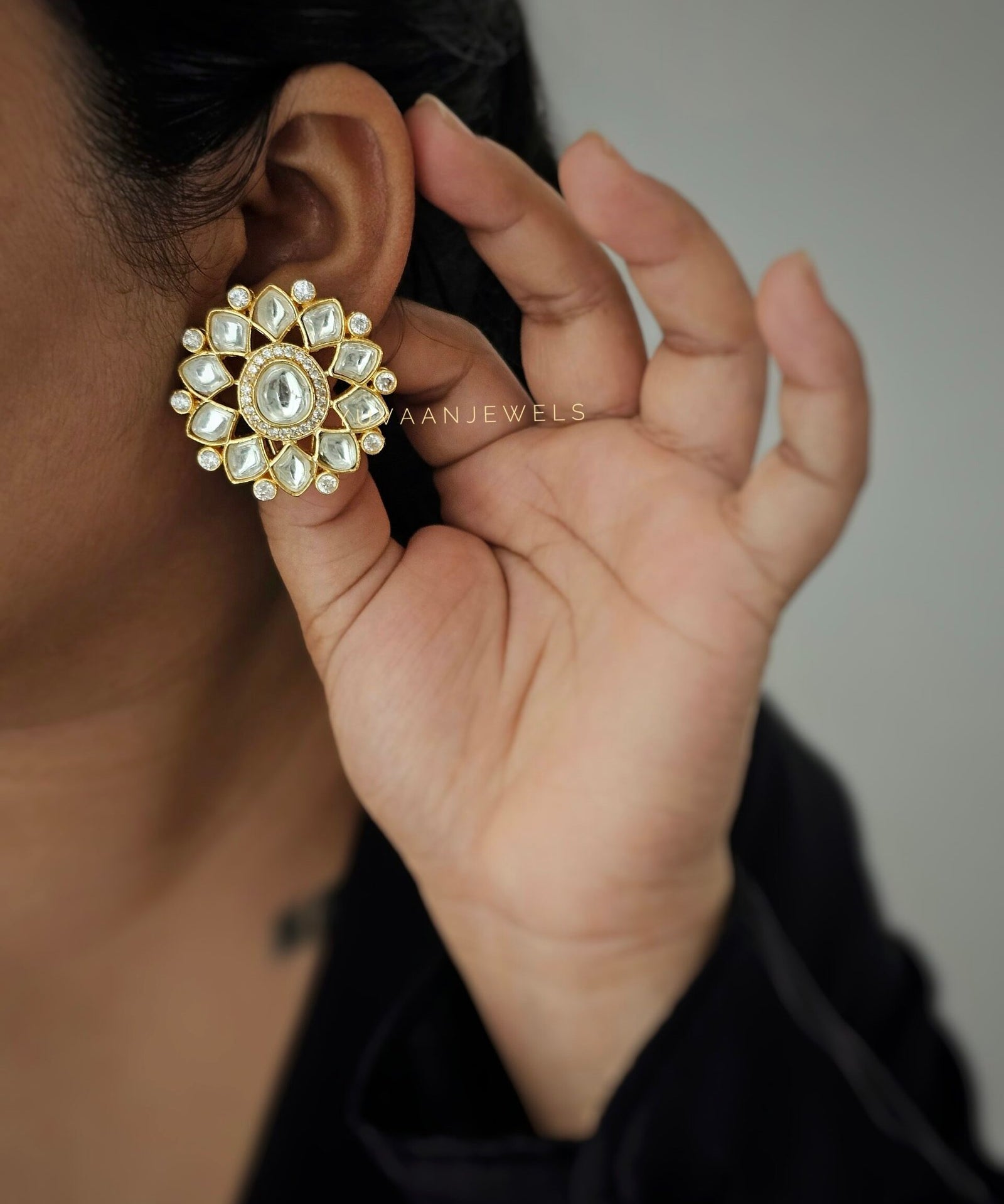 Alisa polki studs