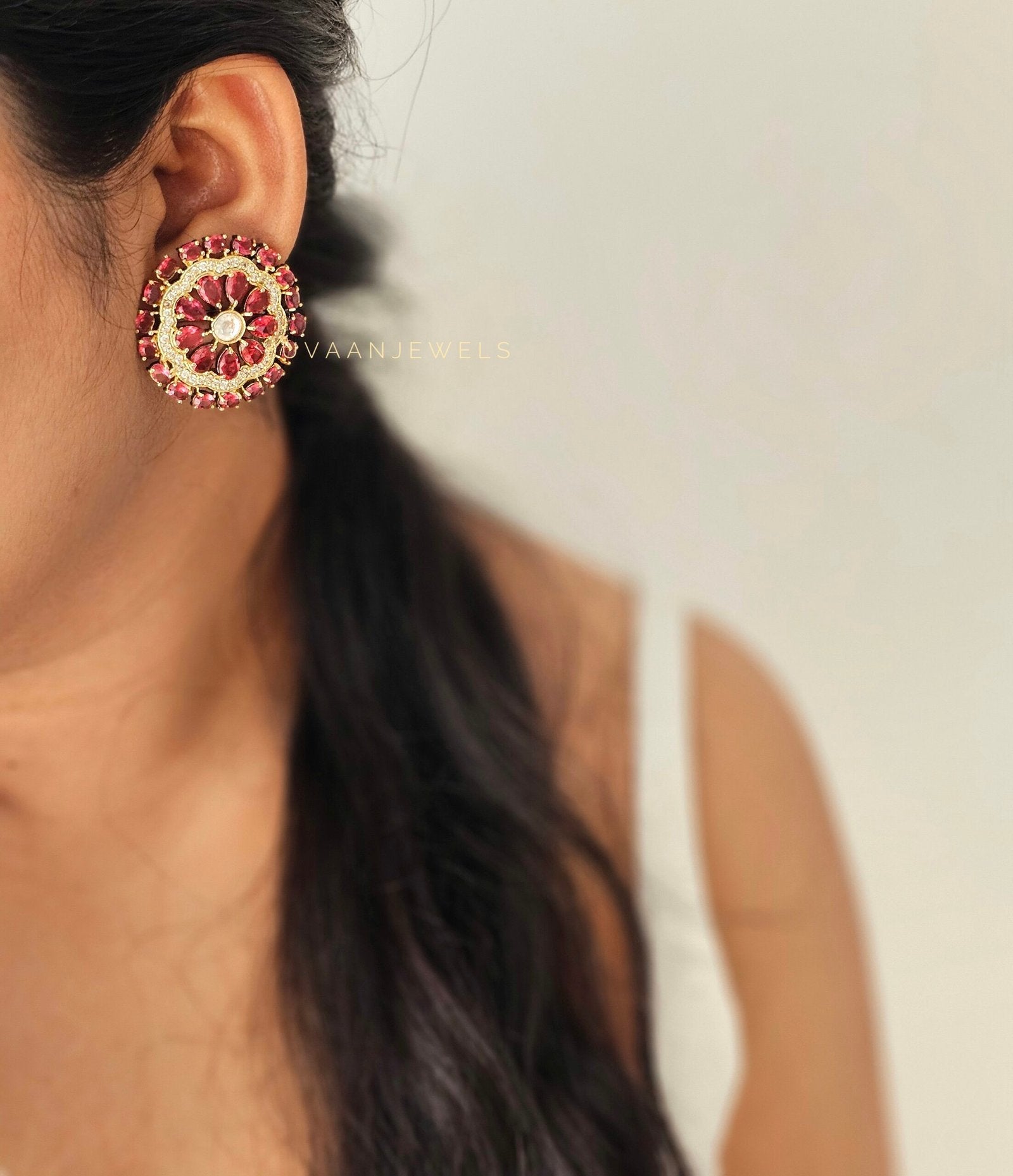 Muskaan semi precious studs