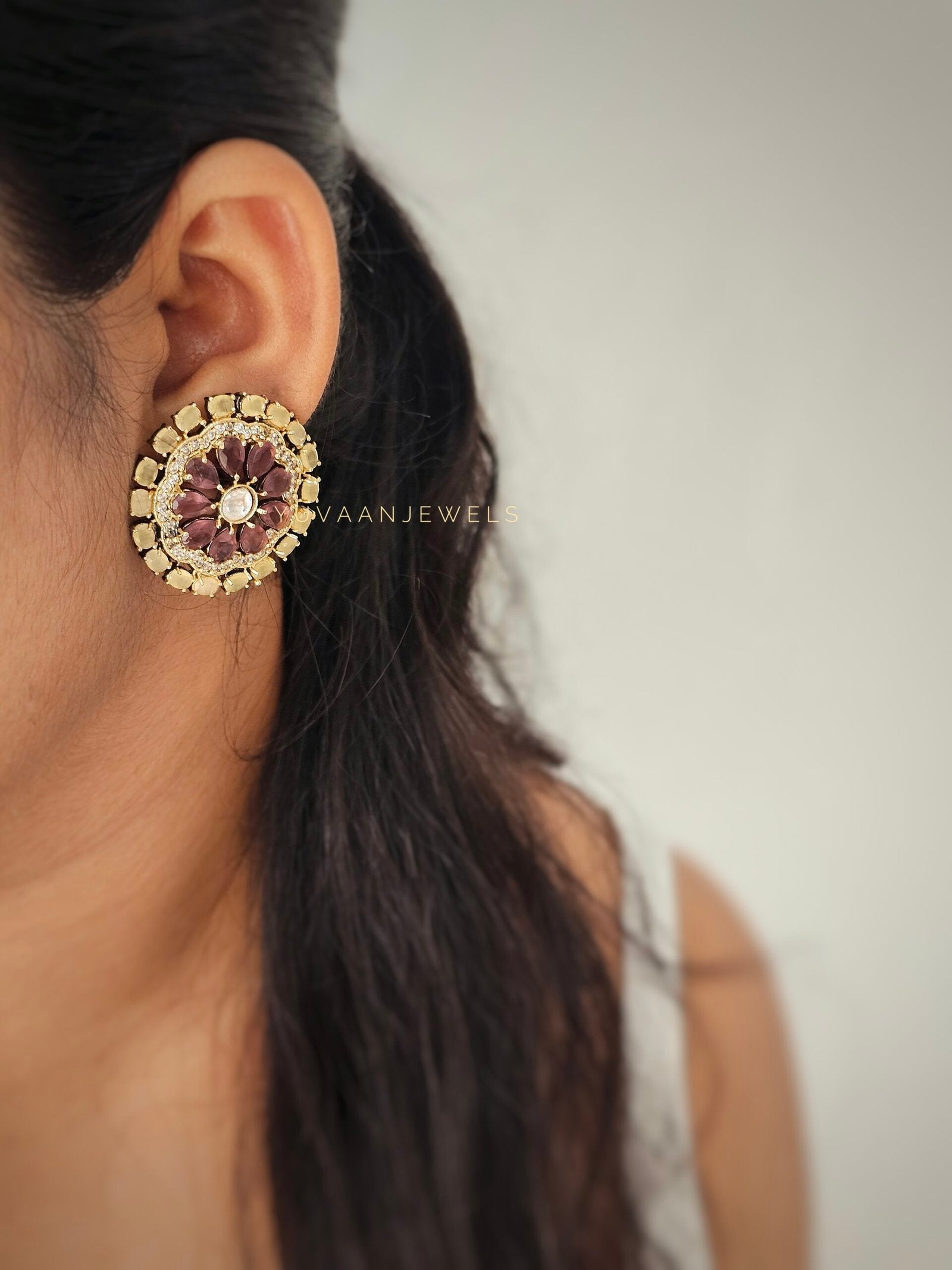 Muskaan semi precious studs