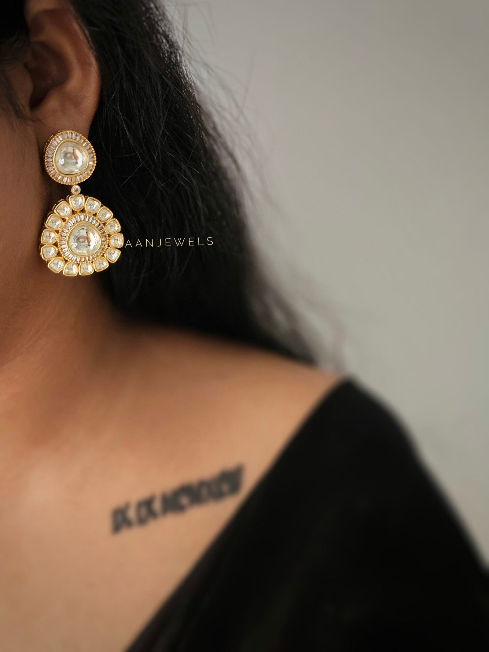 Swara polki earrings
