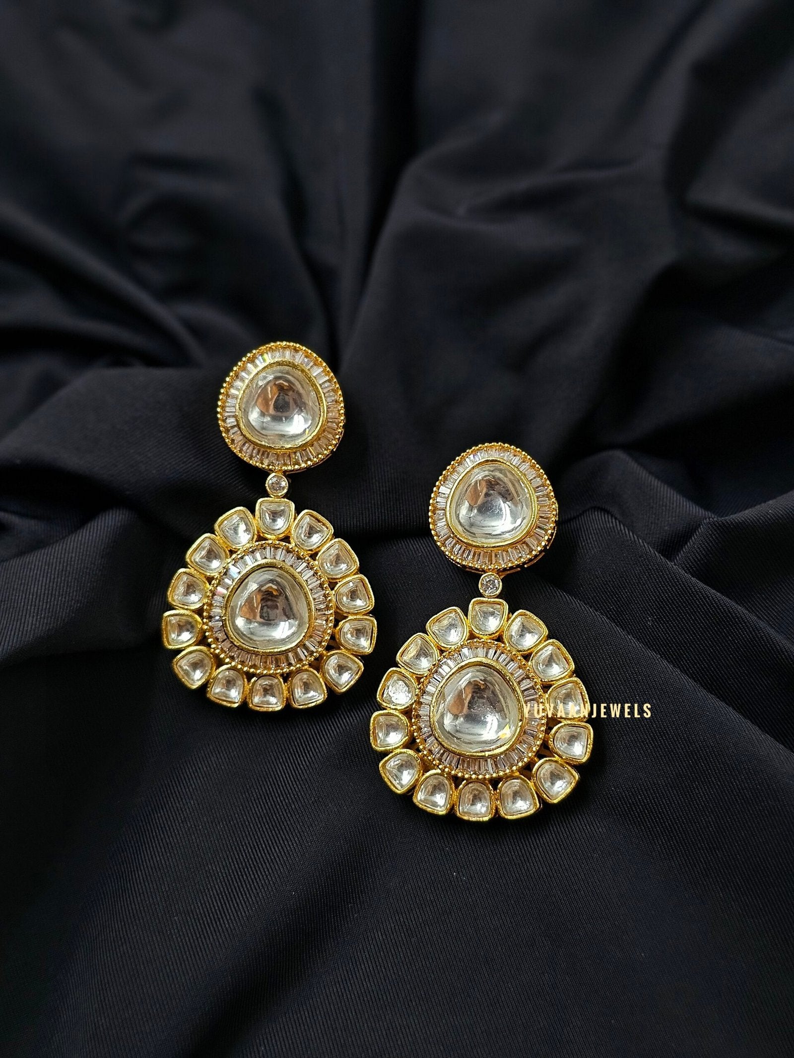 Swara polki earrings