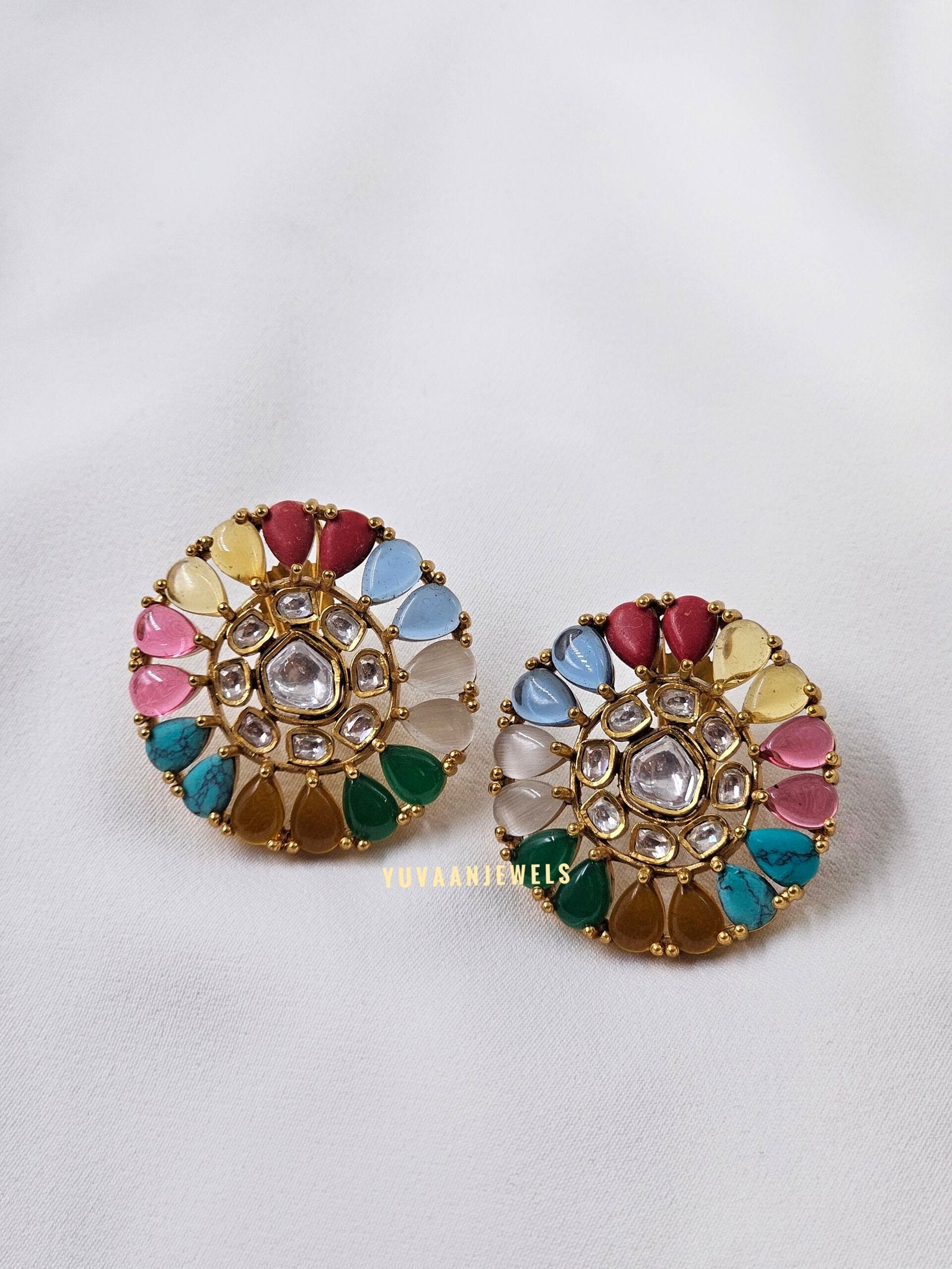Rangat polki studs