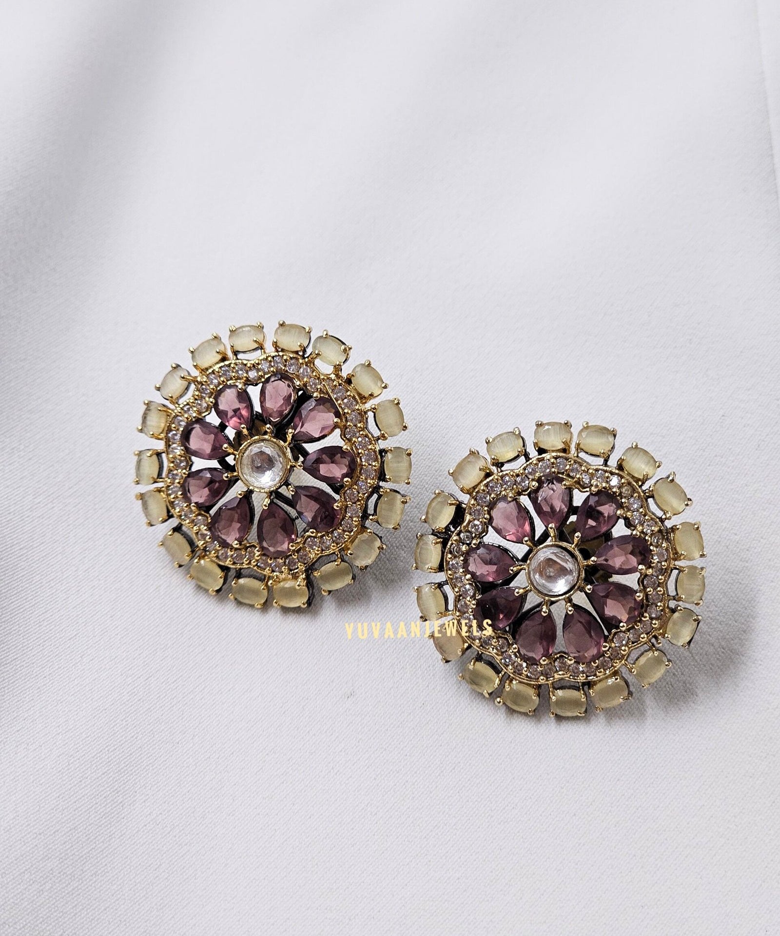 Muskaan semi precious studs