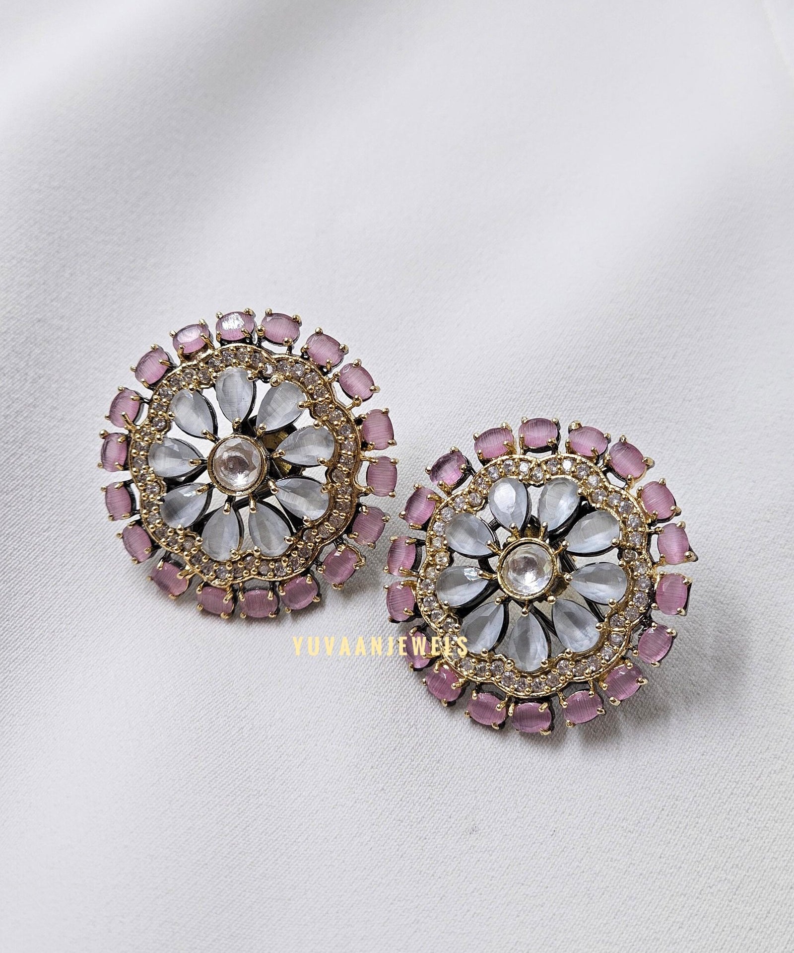 Muskaan semi precious studs