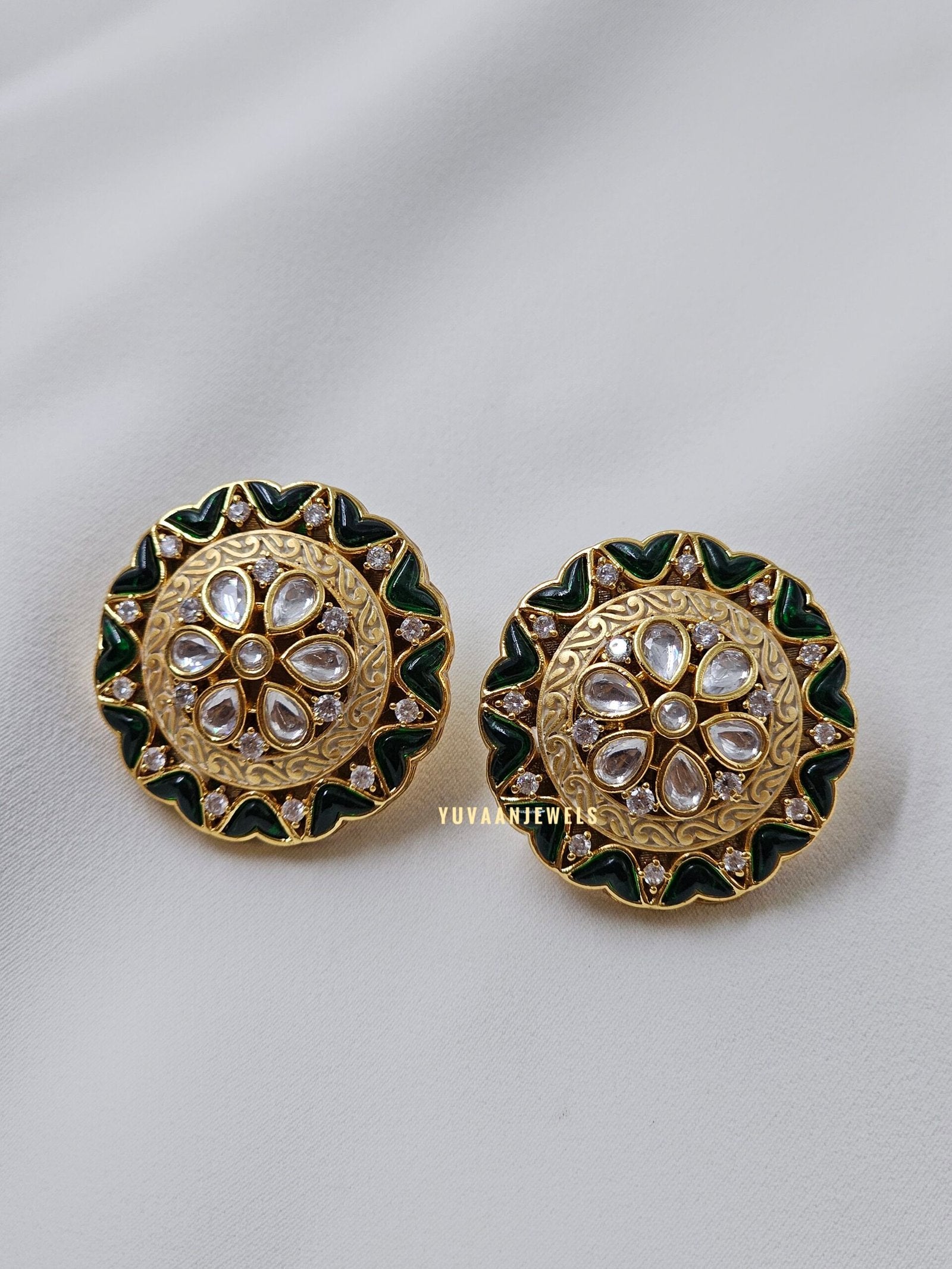 Malini polki studs