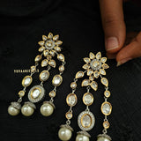 Gulmohar polki earings