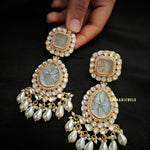 Avni semi precious stone earings