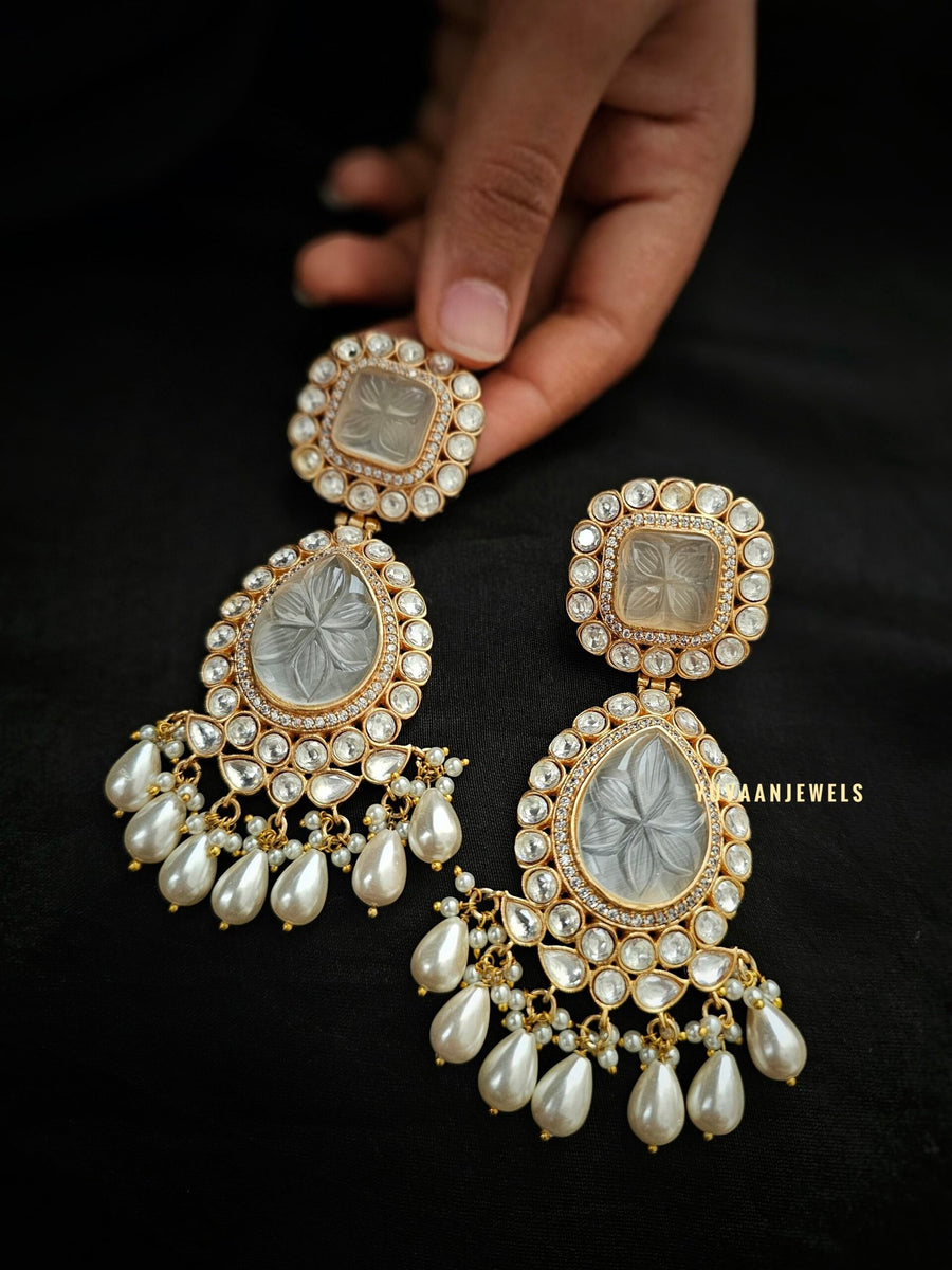 Avni Semi Precious Stone Earings