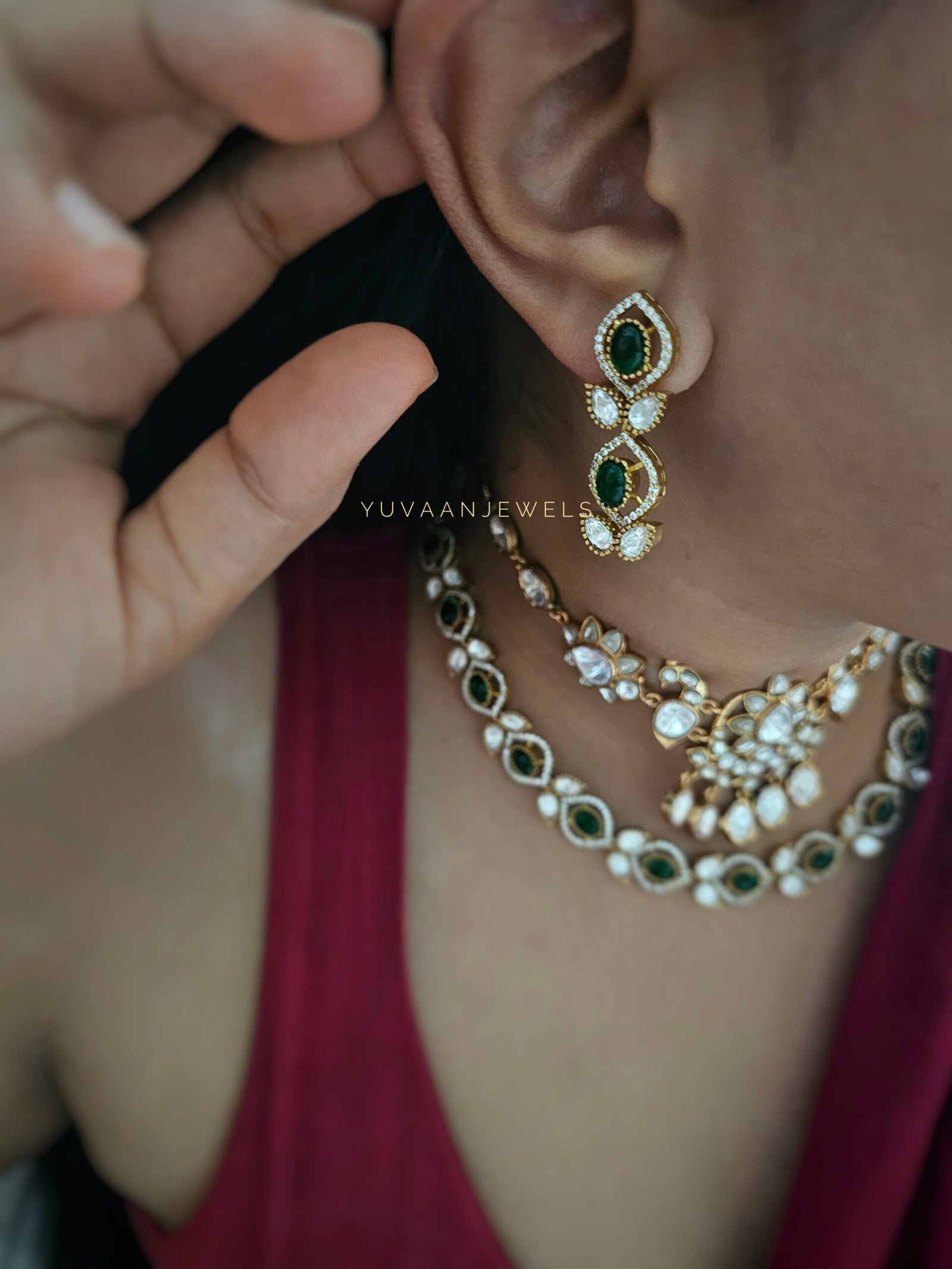 Farida semi precious quartz necklace