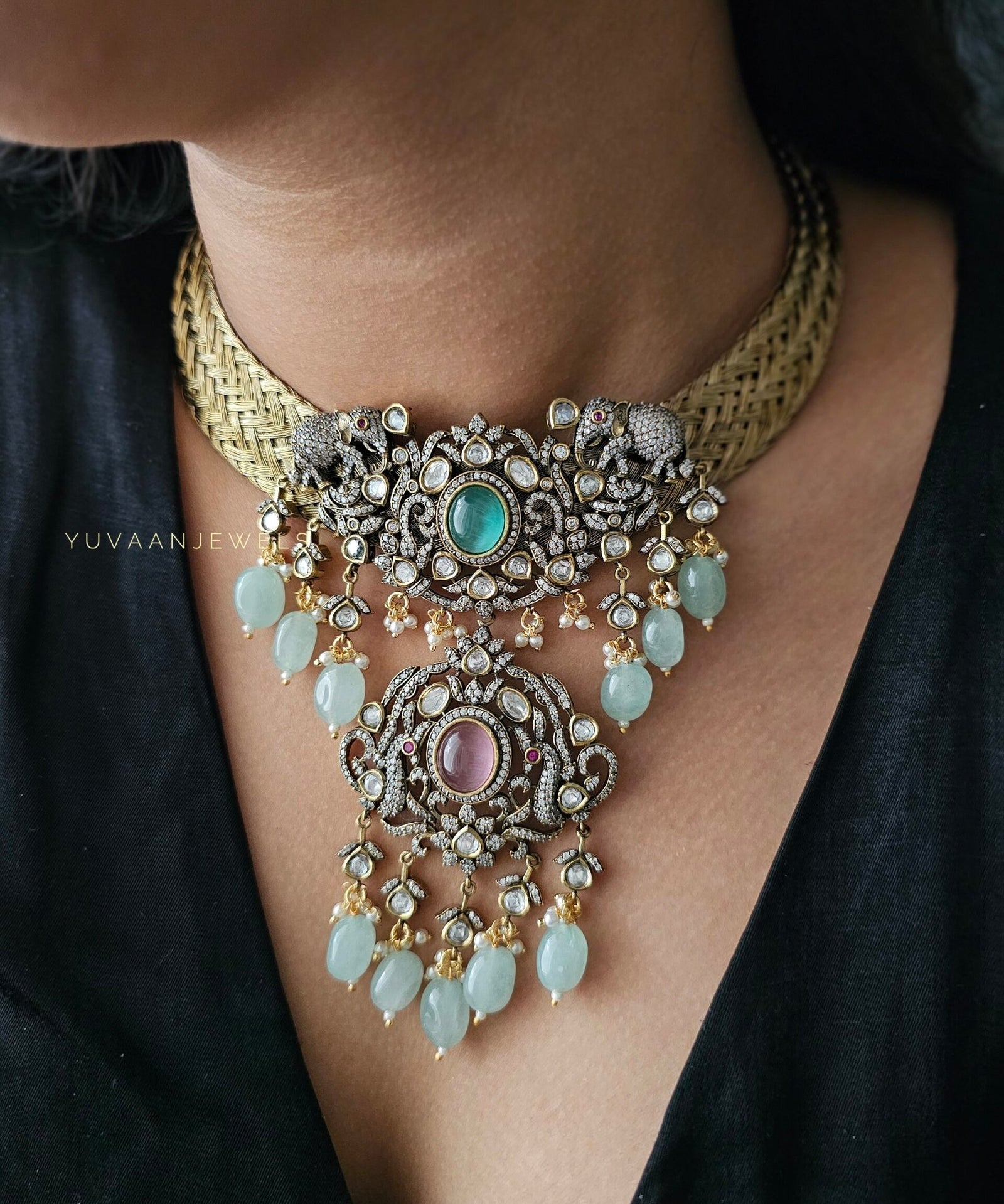 Mannara Quartz and polki hasli