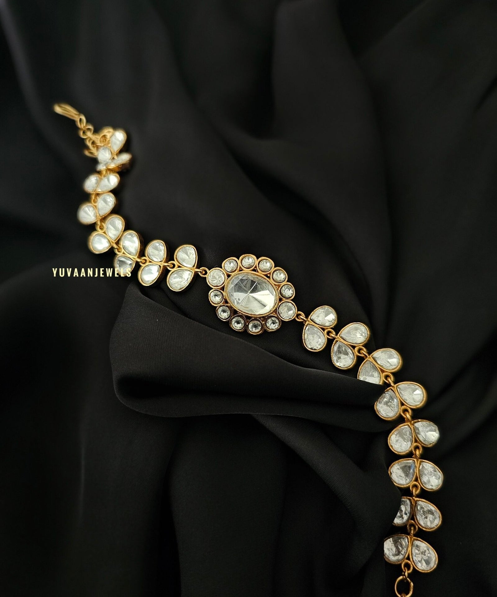 Lata polki choker with earrings