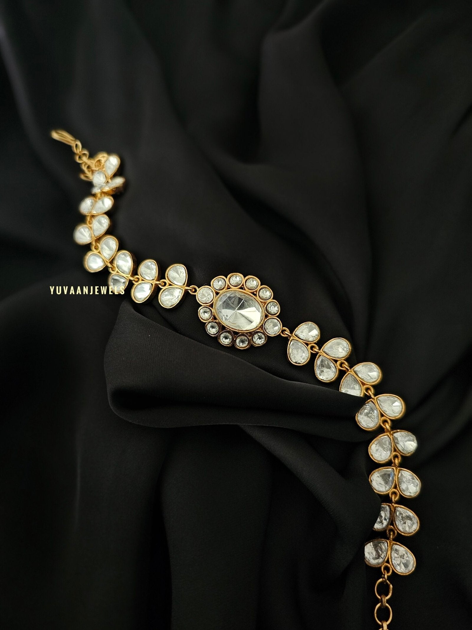 Lata polki choker with earrings
