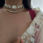 Lata polki choker with earrings