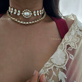 Lata polki choker with earrings