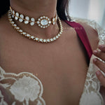 Lata polki choker with earrings