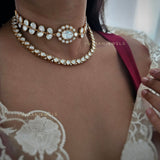 Lata polki choker with earrings