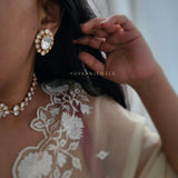 Lata polki choker with earrings