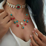 Aavriti polki necklace