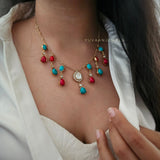 Aavriti polki necklace