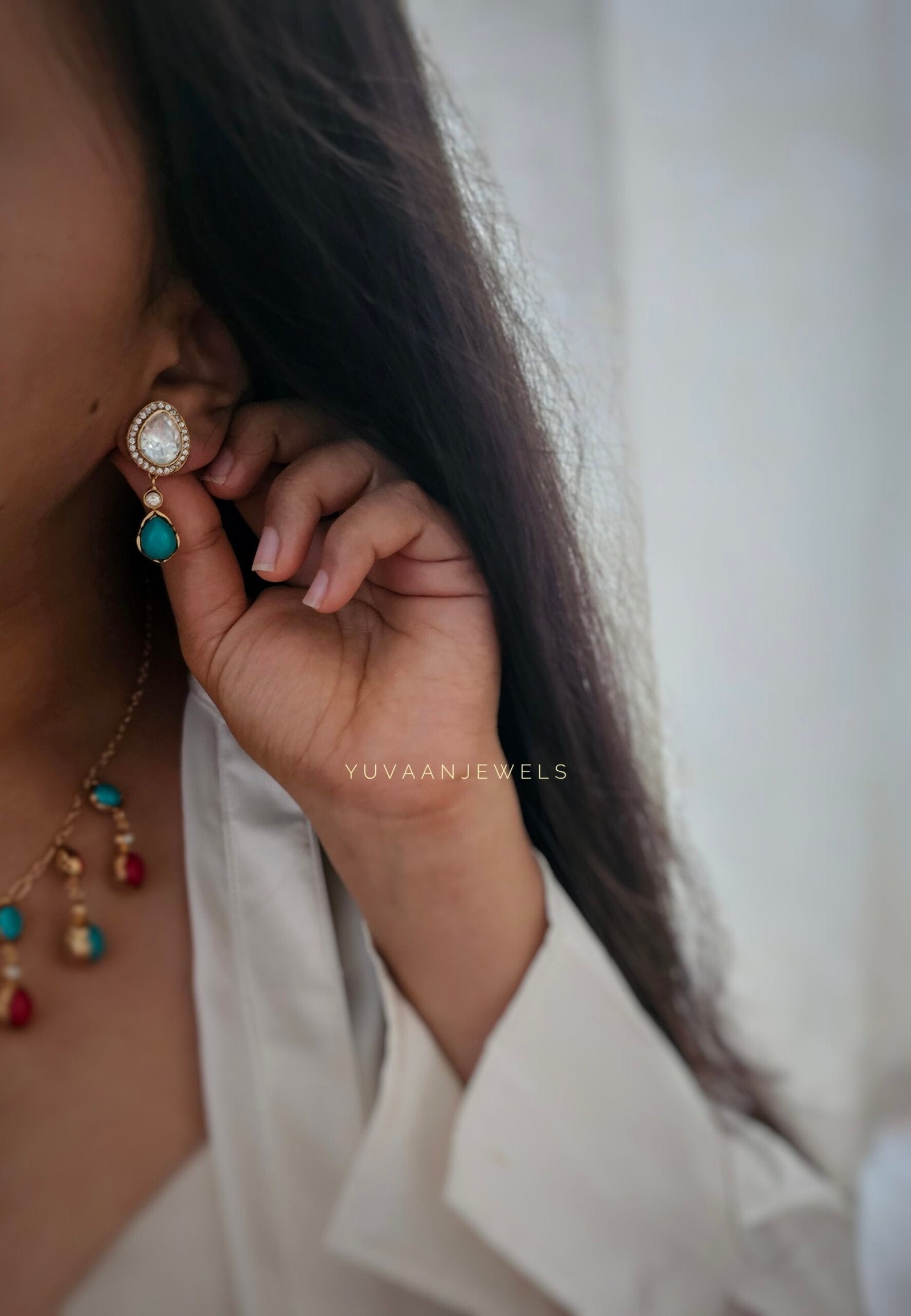 Aavriti polki necklace
