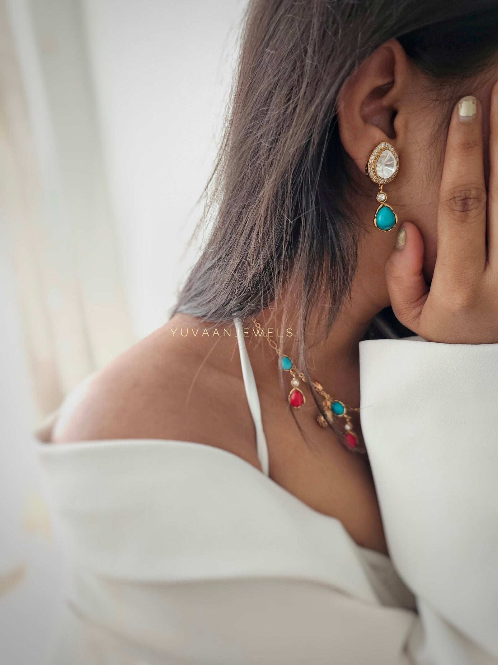 Aavriti polki necklace
