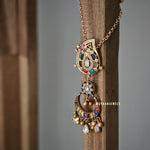 Pashmina Long polki necklace